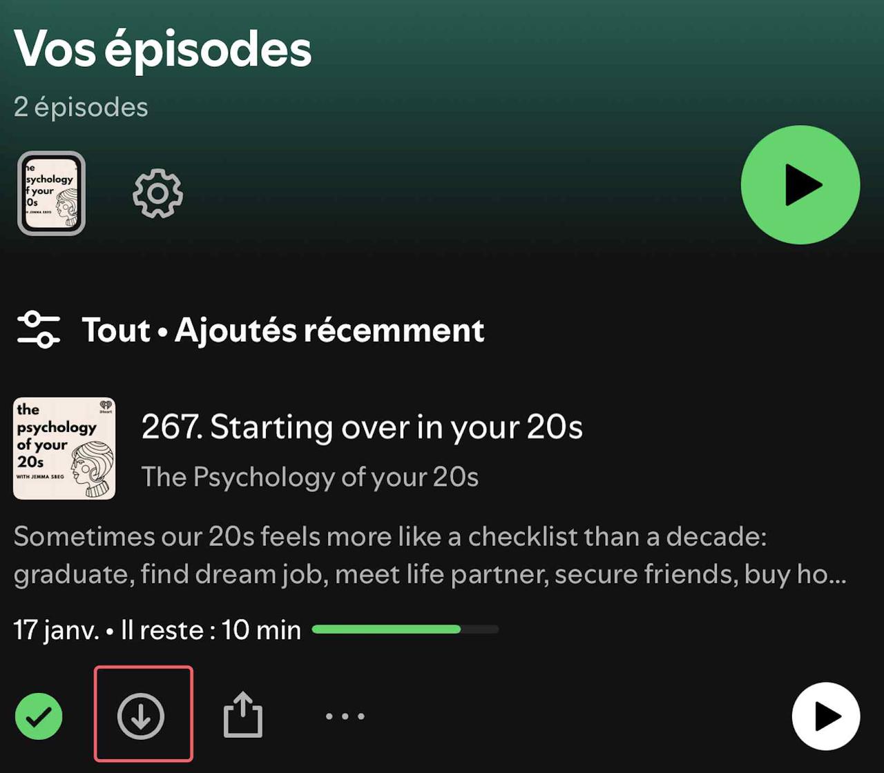 Télécharger Podcast Spotify