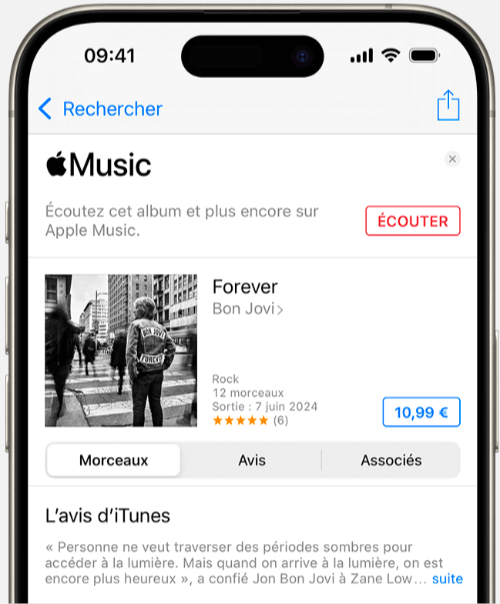 Achetez de la musique sur iTunes