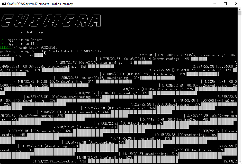 Conversion Spotify en MP3 avec Chimera