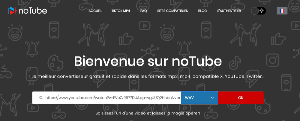 Convertisseur YouTube noTube