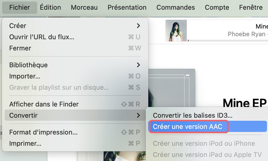 Créer Sonnerie via iTunes