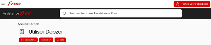 Obtenir Deezer Premium via Freebox
