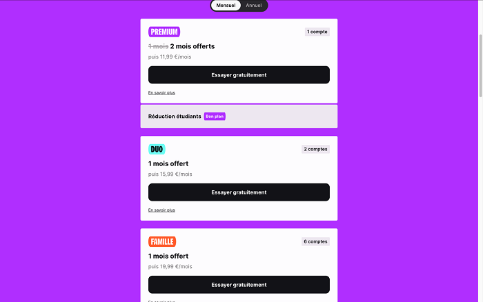 Deezer Premium gratuit — nouveau compte officiel
