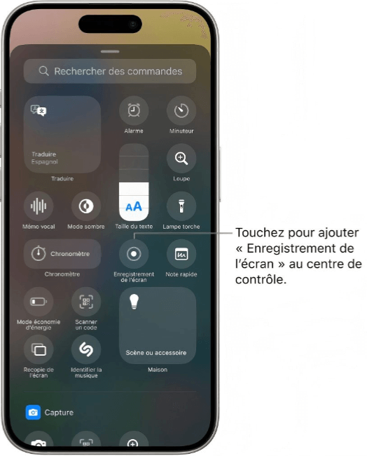 enregistreur d’écran iOS