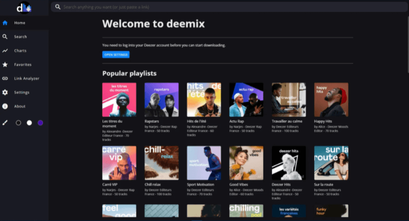 Téléchargez Deezer sur PC via Deemix