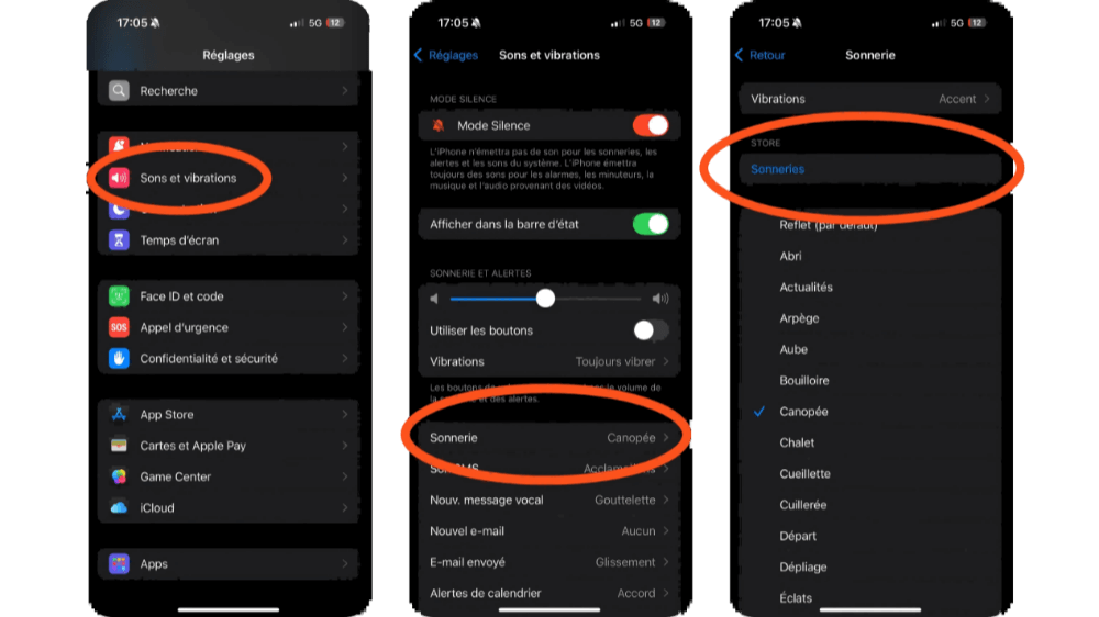 mettre musique YouTube comme sonnerie sur iPhone