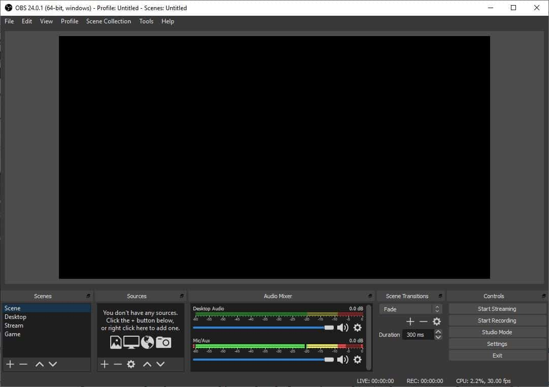 Enregistrer une musique sur YouTube avec OBS Studio