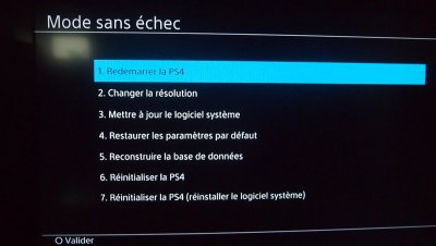 Redémarrer votre console