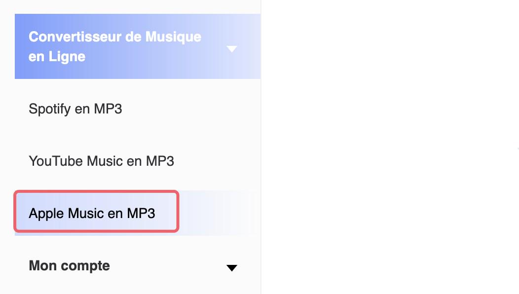 Télécharger Apple Music via TuneFab Apple Music Converter en Ligne