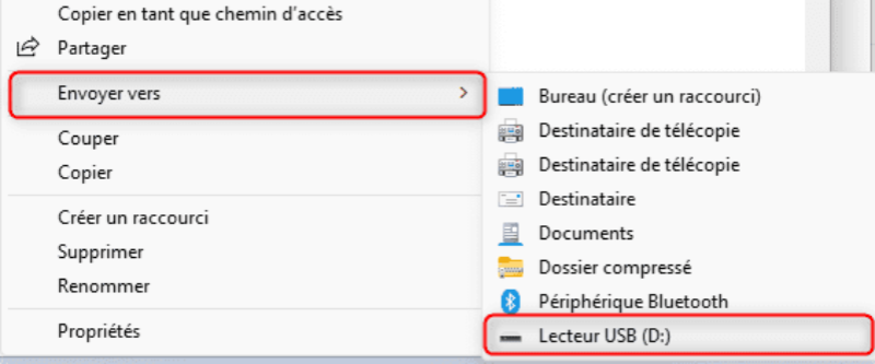 Déplacer les téléchargements YouTube vers une clé USB sous Windows